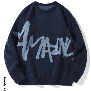 Light Blue and Dark Blue sweater